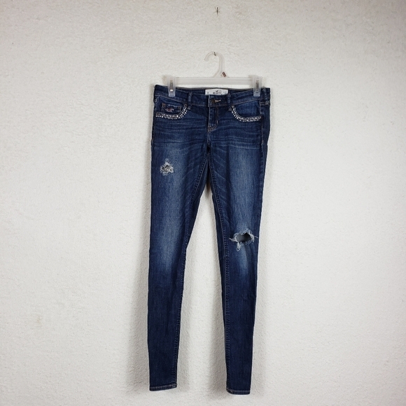 Hollister ripped skinny jeans size 1 - Picture 1 of 10